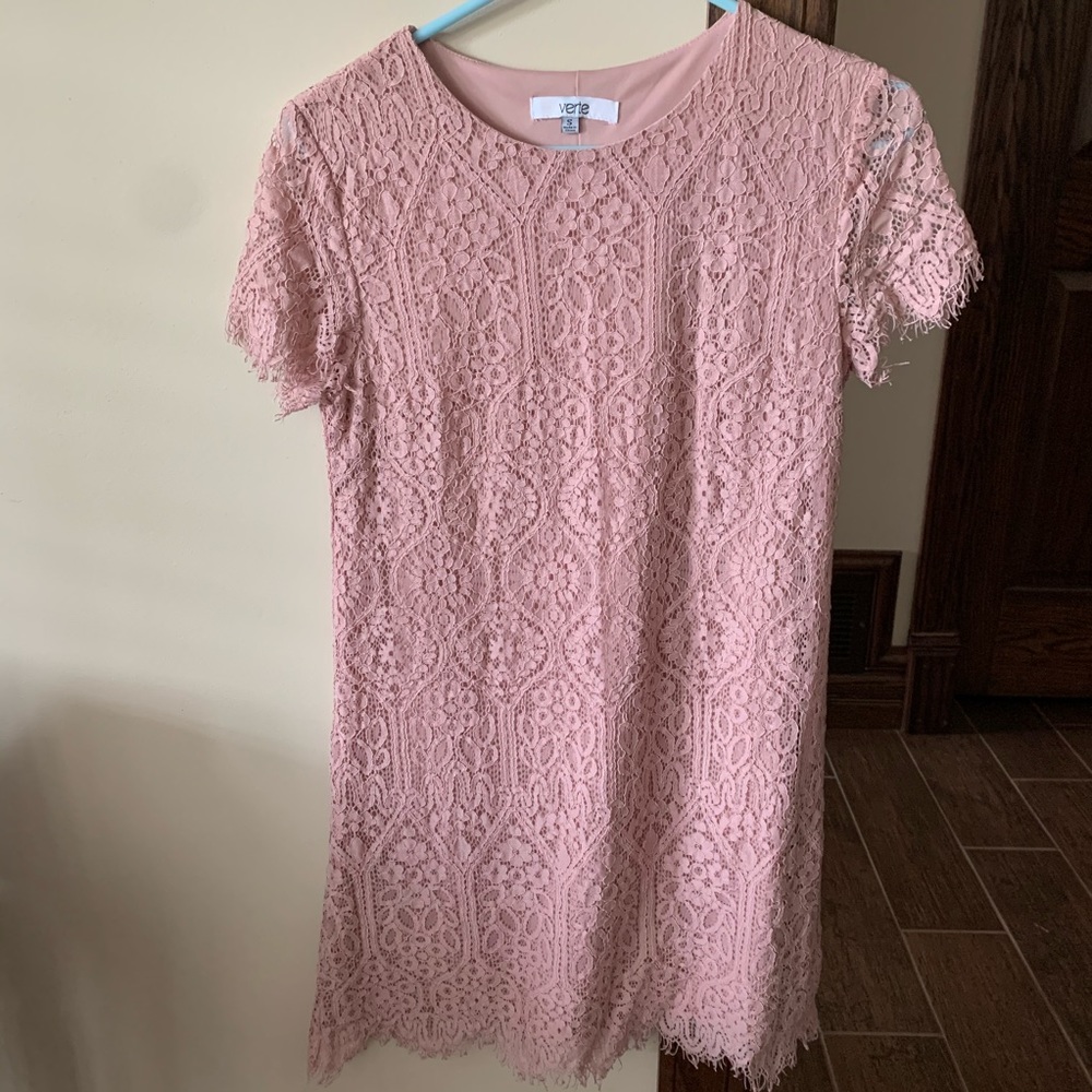 Pink design dress